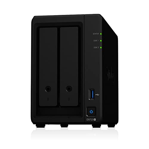 Synology DS723+ 2GB NAS 16TB (2X 8TB) HAT5310, montiert und getestet mit DSM SE installiert von Synology