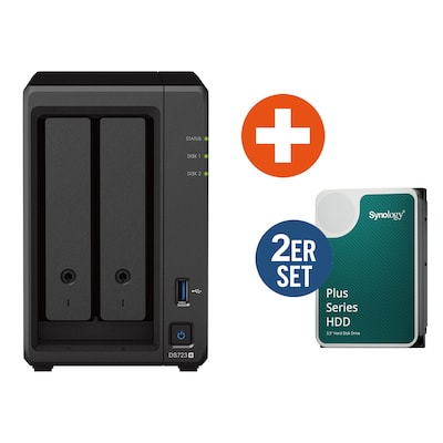 Synology DS723+ NAS System 2-Bay 16 TB inkl. 2x 8 TB Synology HDD HAT3310-8T Synology DS723+ NAS System 2-Bay 16 TB inkl. 2x 8 TB Synology HDD HAT3310-8T von Synology