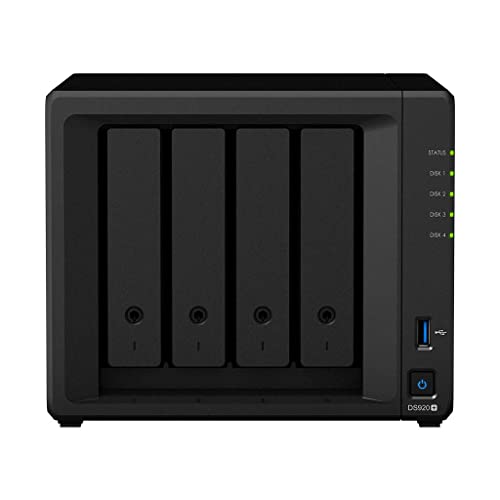 Synology DS920+(8G) RAM 4-Bay 40TB Bundle mit 4X 10TB Seagate IronWolf von Synology