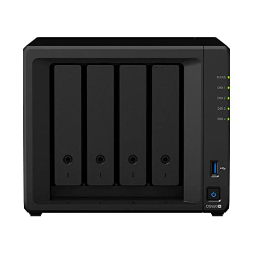 Synology DS920+(8G) Synology RAM 4-Bay 40TB Bundle mit 4X 10TB WD Red Plus von Synology