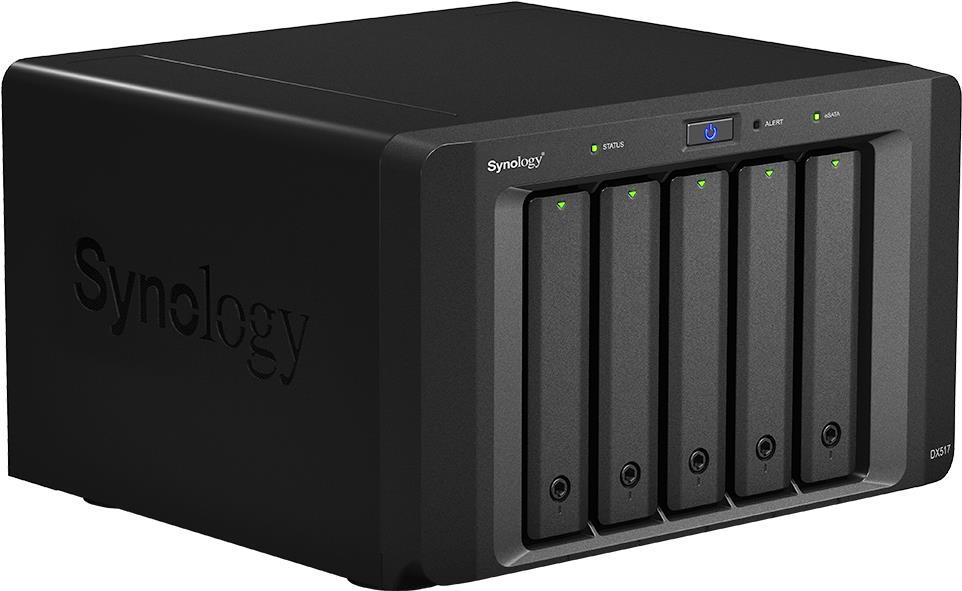 Synology DX517 - Speichergehäuse - 5 Schächte Synology DX517 - Speichergehäuse - 5 Schächte von Synology