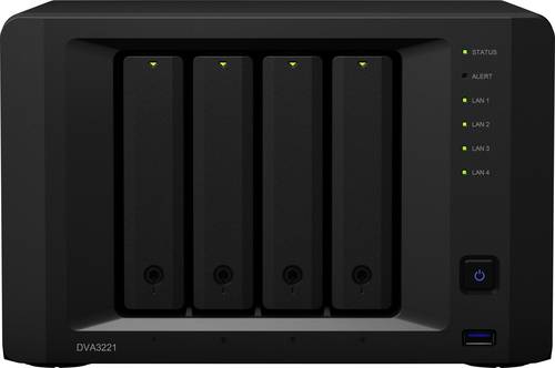 Synology Deep Learning NVR DVA3221 NAS-Server Gehäuse 4 Bay DVA3221 von Synology