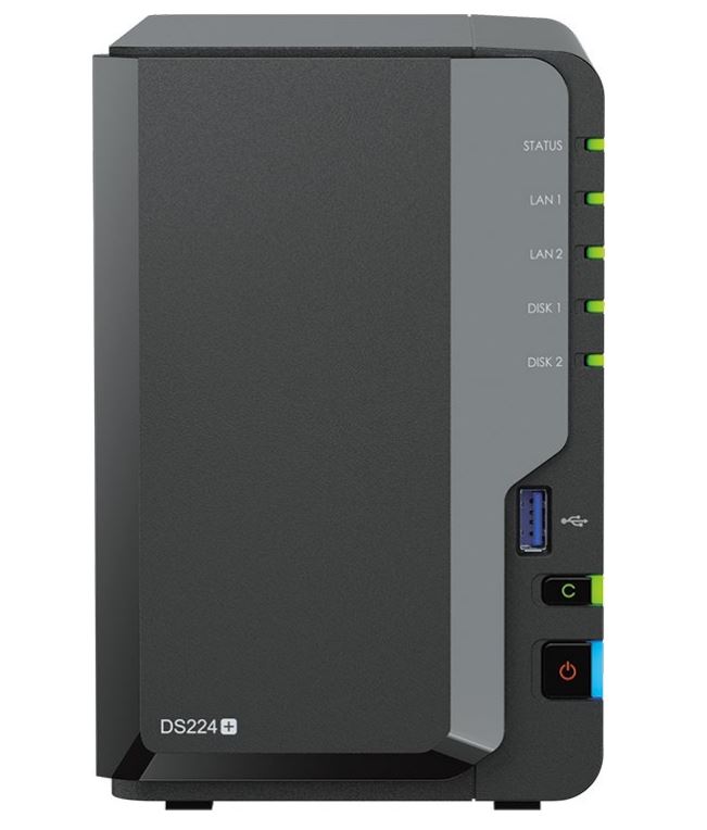 Synology Disk Station DS224+ - NAS-Server - RAID RAID 0, 1, JBOD - RAM 2GB - Gigabit Ethernet - iSCSI Support (DS224+) von Synology