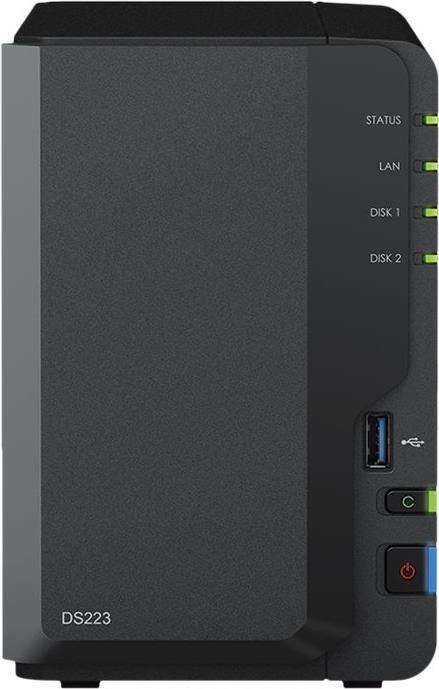 Synology DiskStation DS223 NAS & Speicherserver Desktop Eingebauter Ethernet-Anschluss RTD1619B (DS223) von Synology