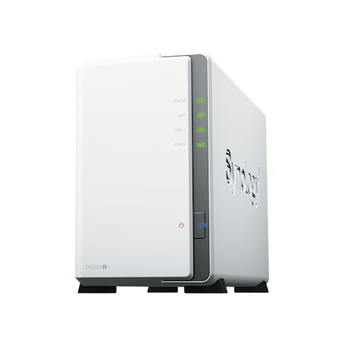 Synology DiskStation DS223J Netzwerkspeicherlaufwerk (weiß) von Synology