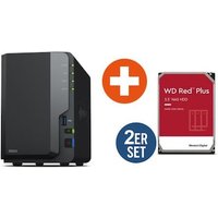 Synology Diskstation DS223 NAS System 2-Bay inkl. 2x 4TB WD Red Plus WD40EFPX von Synology