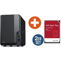 Synology Diskstation DS223 NAS System 2-Bay inkl. 2x 8TB WD Red Plus WD80EFPX von Synology