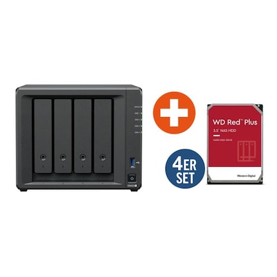 Synology Diskstation DS423+ NAS System 4-Bay inkl. 4x 4TB WD Red Plus WD40EFPX von Synology