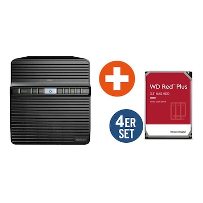 Synology Diskstation DS423 NAS System 4-Bay inkl. 4x 6TB WD Red Plus WD60EFPX Synology Diskstation DS423 NAS System 4-Bay inkl. 4x 6TB WD Red Plus WD60EFPX von Synology