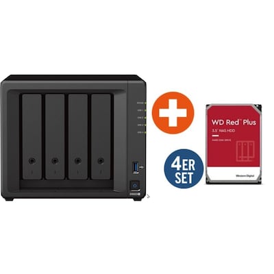 Synology Diskstation DS923+ NAS 4-Bay inkl. 4x WD Red Plus WD80EFPX - 8 TB von Synology