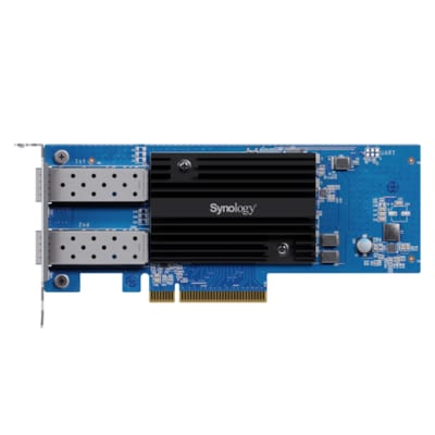 Synology E25G30-F2 SFP28-Netzwerkkarte mit 2 25GbE-Anschlüssen Synology E25G30-F2 SFP28-Netzwerkkarte mit 2 25GbE-Anschlüssen von Synology