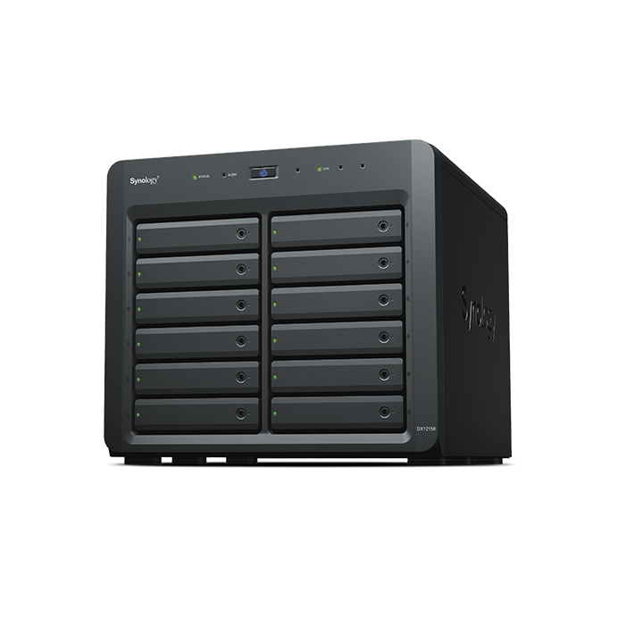 Synology Expansionseinheit DX1215II 12-Bay [0/12 3,5"/2,5" SATA HDD/SSD, 1x InfiniBand-Port] von Synology