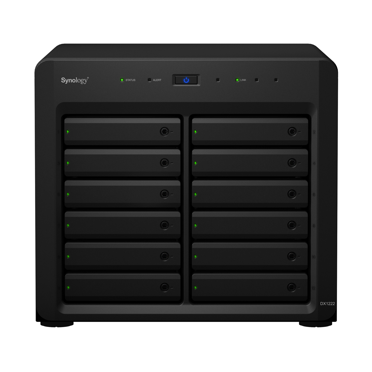 Synology Expansionseinheit DX1222 12-Bay [2,5"/3,5" SATA HDD/SSD, 1x Mini-SAS HD] von Synology