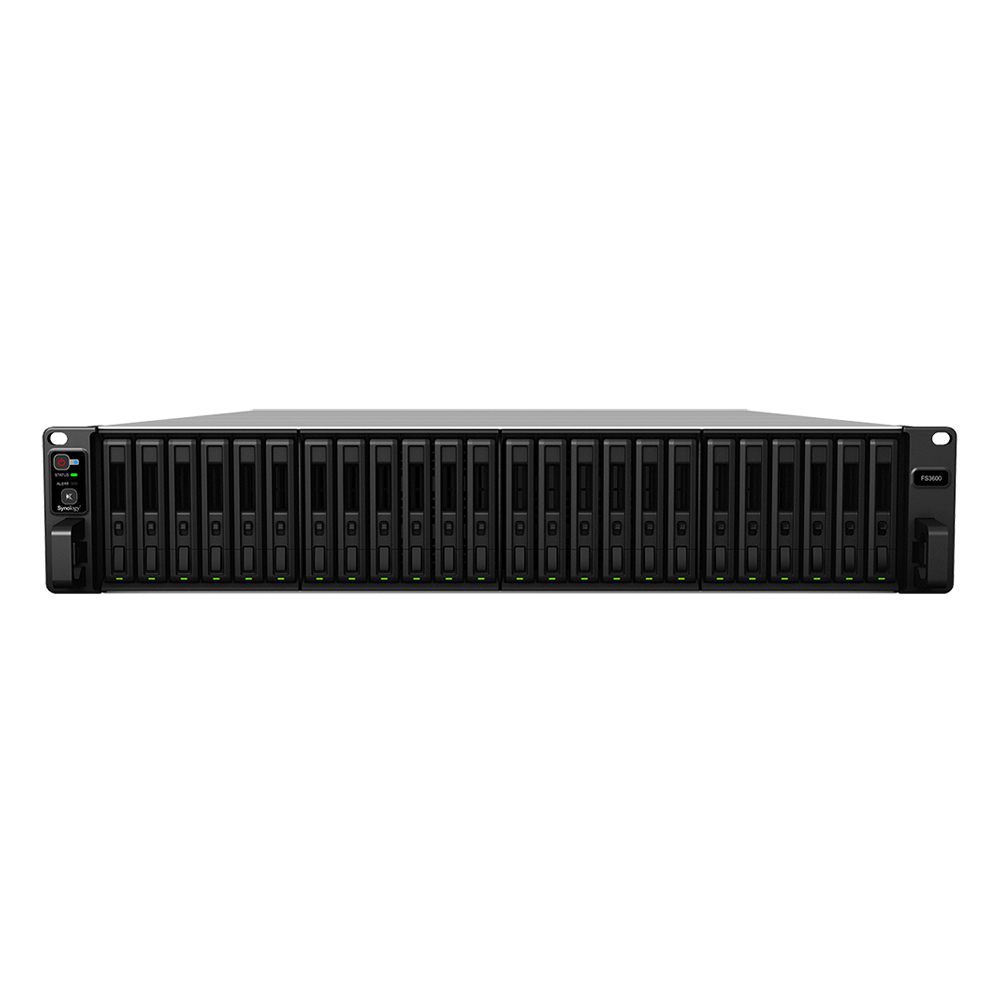 Synology FlashStation FS3600 24-Bay NAS [2,5" SAS HDD/SSD oder SATA SSD, 2x 10GbE/4x GbE LAN, 16GB RAM] von Synology