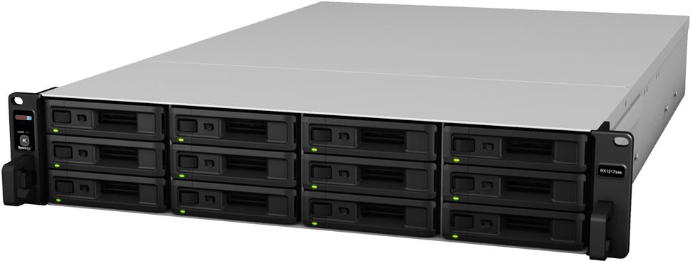 Synology RX1217sas - Speichergehäuse - 12 Schächte (SATA-600 / SAS) - Rack - einbaufähig - 2U (RX1217SAS) von Synology