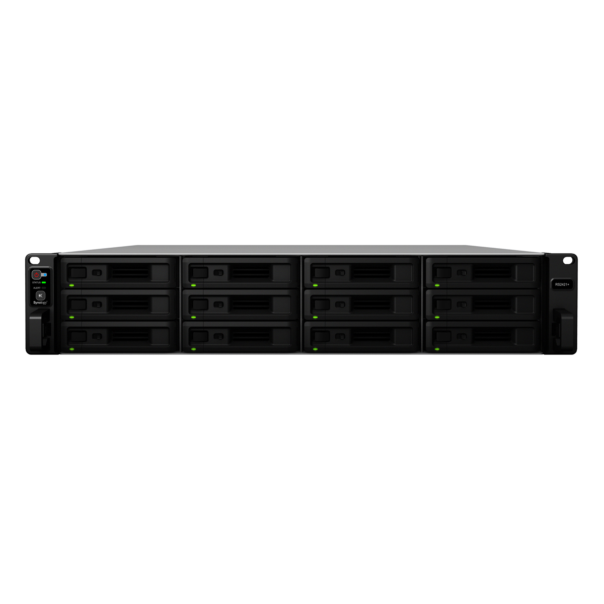 Synology RackStation RS2423+ NAS 12-Bay 0/12 2,5"/3,5" SATA HDD/SSD, 1x 10GbE + 2x GbE LAN, 2x USB 3.0, 1x PCIe 3.0 x8, 8GB RAM von Synology