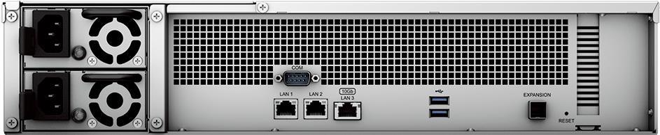 Synology RackStation RS2423RP+ - NAS-Server - 12 Schächte - Rack - einbaufähig - SATA 6Gb/s - RAID 0, 1, 5, 6, 10, JBOD - RAM 8GB - Gigabit Ethernet / 10 Gigabit Ethernet - iSCSI Support - 2U (RS2423RP+) von Synology