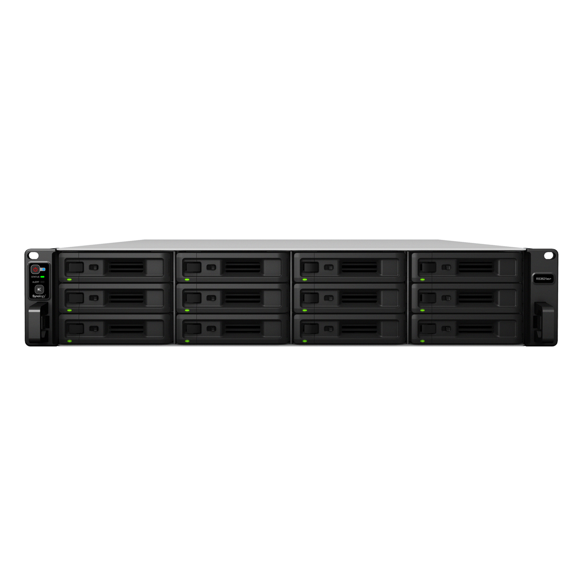 Synology RackStation RS3621xs+ 12-Bay NAS [2,5"/3,5" SATA HDD/SSD, 2x 10 GbE, 4x GbE, 2x USB 3.0, 2x PCIe-x8, 8GB RAM] von Synology