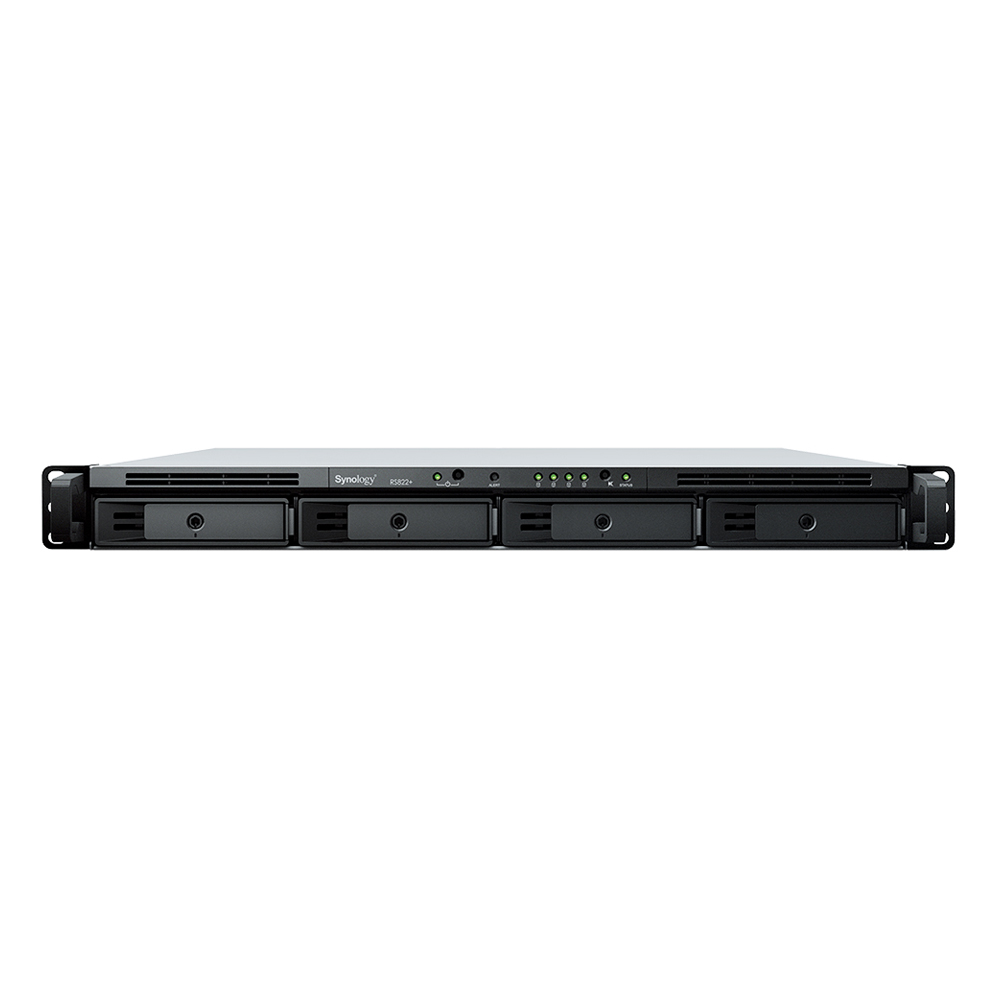 Synology RackStation RS822+ 4-Bay NAS [4x 3,5/2,5" SATA HDD/SSD, 4x Gigabit LAN, 2x USB 3.0] von Synology