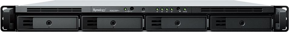 Synology RackStation RS822RP+ NAS Rack (1U) Ryzen Embedded V1500B 2 GB DDR4 24 TB HDD DiskStation Manager Grau (RS822RP+ + 4X HAT3300-6T) von Synology