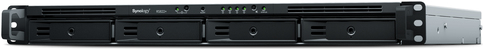 Synology RackStation RS822RP+ - NAS-Server - 4 Schächte - Rack - einbaufähig - SATA 6Gb/s - RAID 0, 1, 5, 6, 10, JBOD - RAM 2GB - Gigabit Ethernet - iSCSI Support - 1U (RS822RP+) von Synology