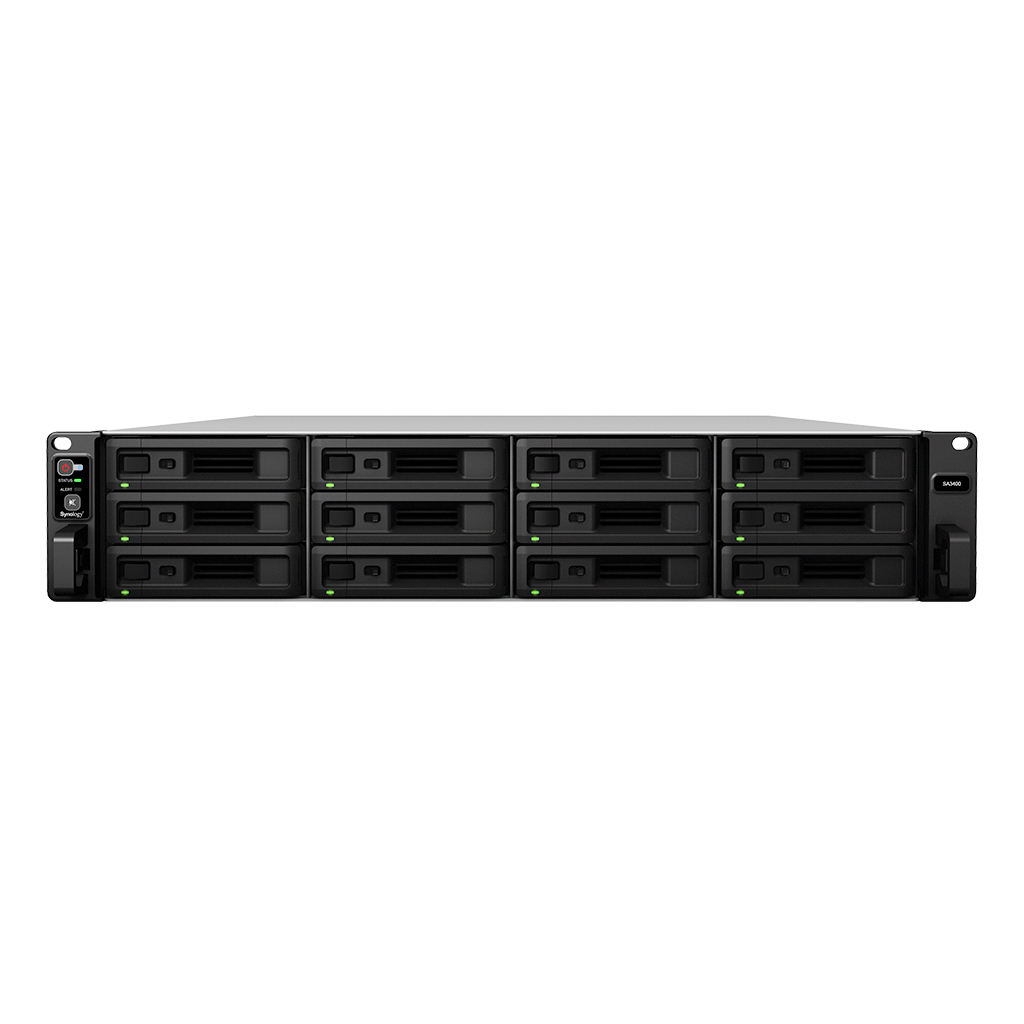 Synology SA3410 Rack-NAS 12-Bay 2,5"/3,5" SATA HDD/SSD, 2x 10 GbE + 5x GbE LAN, 2x USB 3.0, 2x PCIe-x8, 16GB RAM Synology SA3410 Rack-NAS 12-Bay 2,5"/3,5" SATA HDD/SSD, 2x 10 GbE + 5x GbE LAN, 2x USB 3.0, 2x PCIe-x8, 16GB RAM von Synology