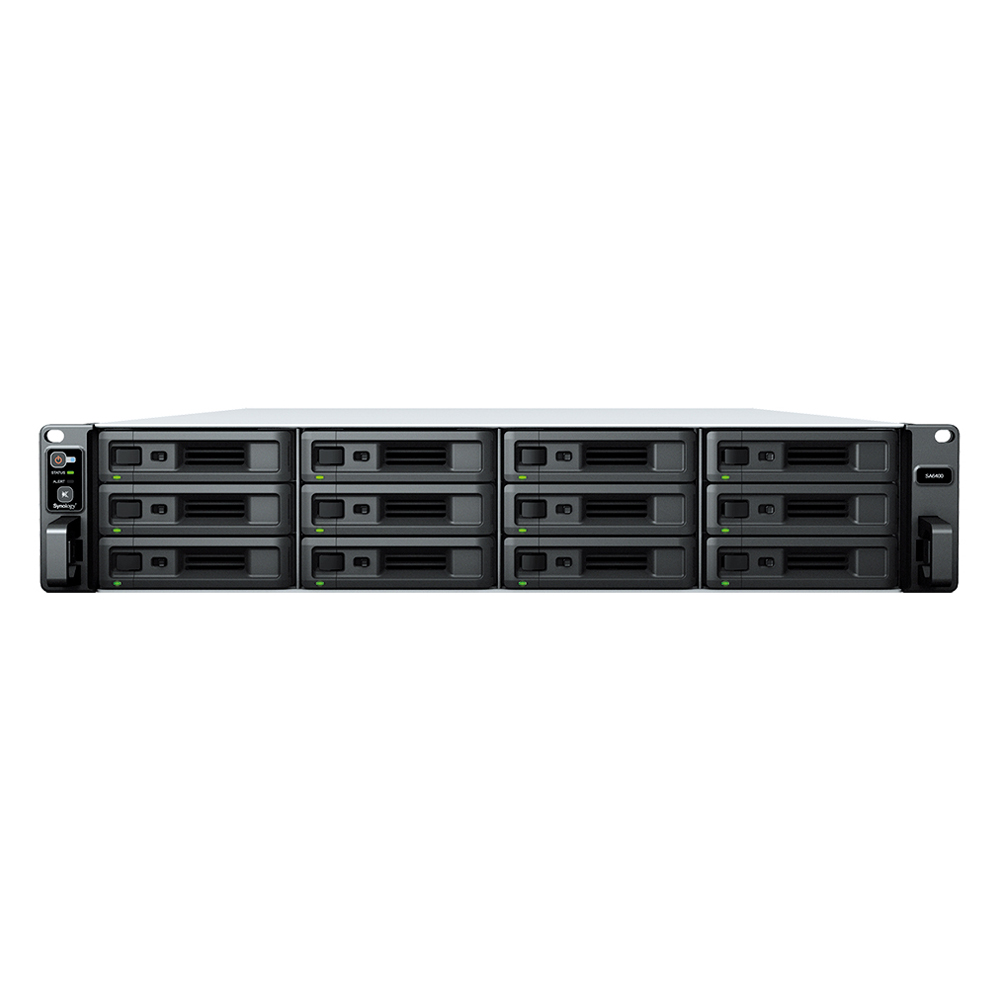 Synology SA6400 Rack-NAS 12-Bay 0/12 2.5"/3.5" SATA HDD/SSD, 2x 10GbE + 5x GbE LAN, 32GB RAM von Synology