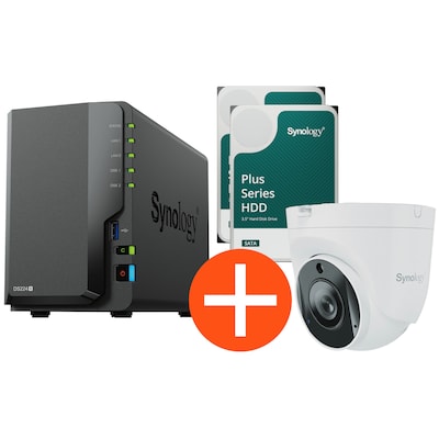 Synology Surveillance Bundle Diskstation DS224+ 2x8TB HDD + TC500 Kamera Synology Surveillance Bundle Diskstation DS224+ 2x8TB HDD + TC500 Kamera von Synology