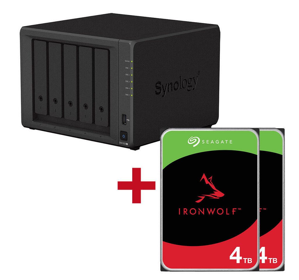 Synology Synology DS1522+ + Seagate ST4000VN006 PC-Arbeitsspeicher Synology Synology DS1522+ + Seagate ST4000VN006 PC-Arbeitsspeicher von Synology