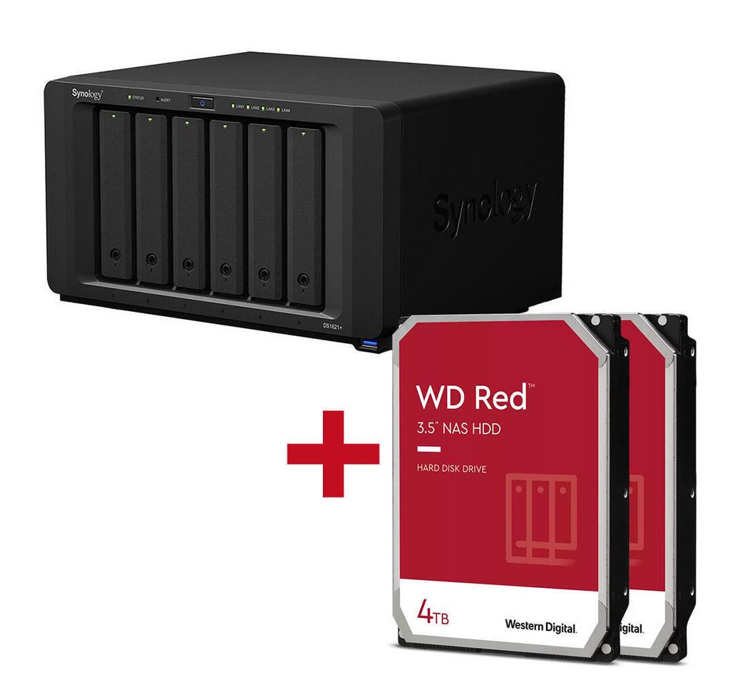 Synology Synology DS1621+ + Western Digital WD40EFPX PC-Arbeitsspeicher Synology Synology DS1621+ + Western Digital WD40EFPX PC-Arbeitsspeicher von Synology