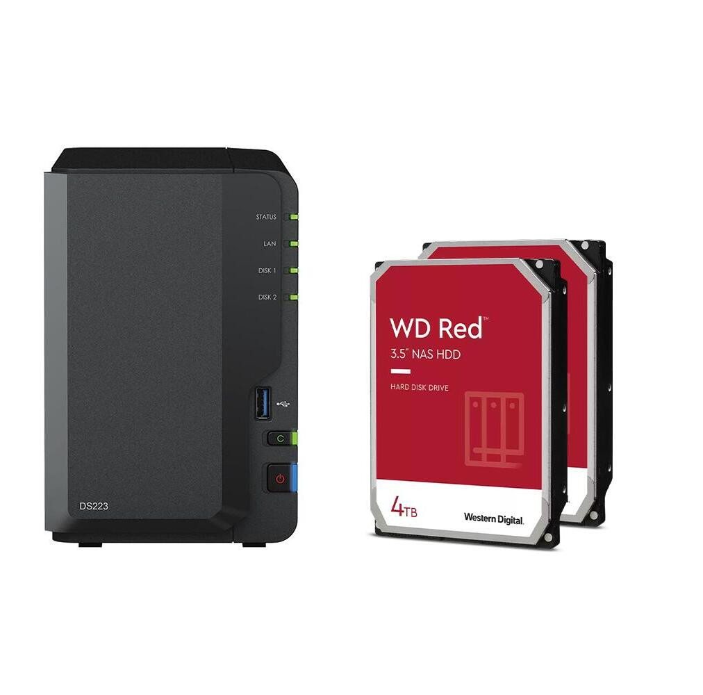 Synology Synology DS223 + Western Digital WD40EFPX PC-Arbeitsspeicher Synology Synology DS223 + Western Digital WD40EFPX PC-Arbeitsspeicher von Synology