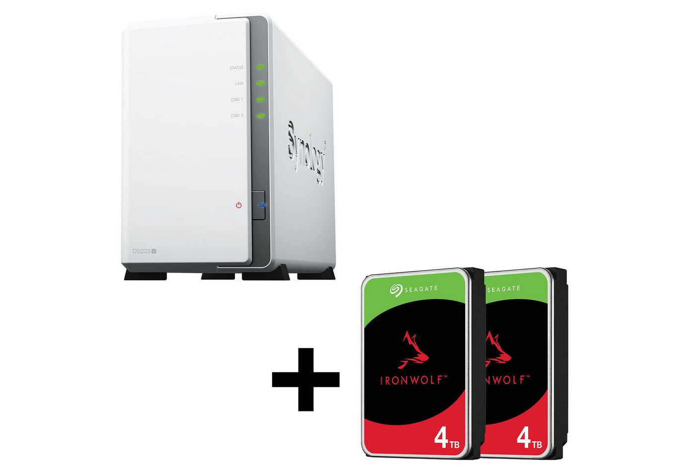 Synology Synology DS223J + Seagate ST4000VN006 PC-Arbeitsspeicher Synology Synology DS223J + Seagate ST4000VN006 PC-Arbeitsspeicher von Synology