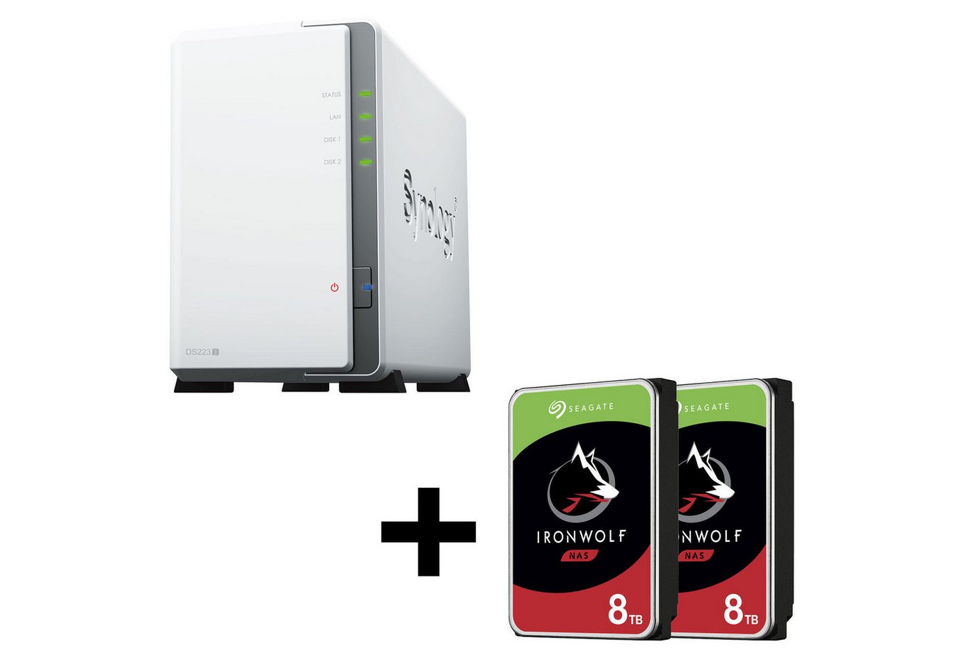Synology Synology DS223J + Seagate ST8000VN004 PC-Arbeitsspeicher Synology Synology DS223J + Seagate ST8000VN004 PC-Arbeitsspeicher von Synology