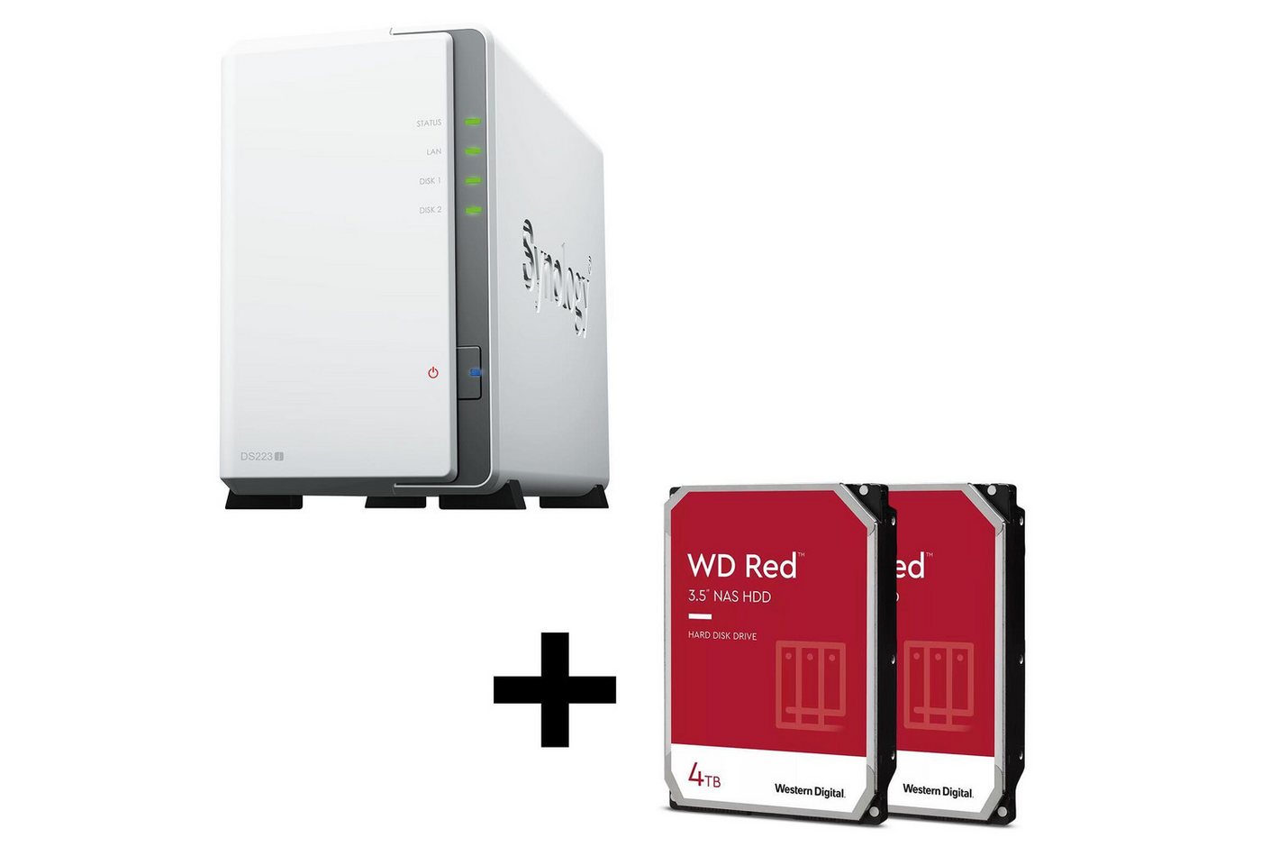 Synology Synology DS223J + Western Digital WD40EFPX PC-Arbeitsspeicher Synology Synology DS223J + Western Digital WD40EFPX PC-Arbeitsspeicher von Synology