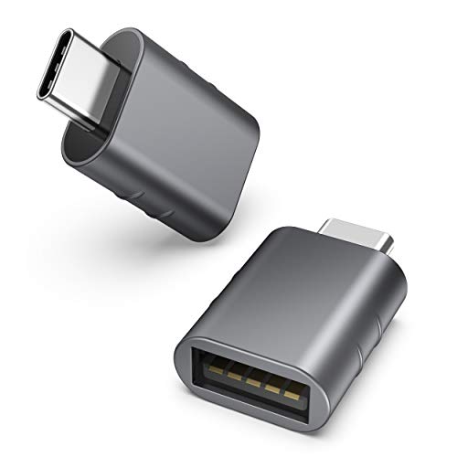 Syntech USB-C auf USB Adapter (2 Stück) USB-C auf USB 3.0 Female Handy-OTG-Adapter, Thunderbolt 4/3 auf USB 3.0 Kompatibel mit iPhone 15 Pro Max MacBook Pro Air 2023 iPad Mini iMac Surface und mehr von Syntech