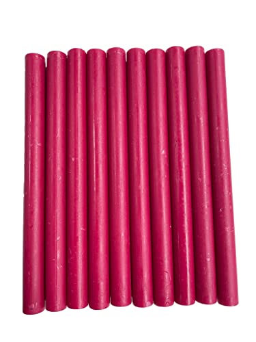 10 Stück Fuchsia Pink Schimmer Klebepistole Siegelwachs Sticks für Wachssiegel Stempel von Syntego