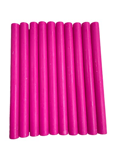 10 Stück Hot Pink Klebepistole Siegelwachs Sticks für Wachssiegel, Stempeln von Syntego