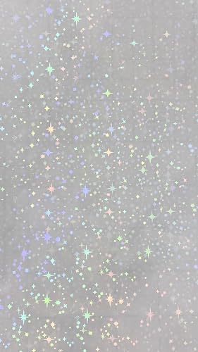 Selbstklebende Folien mit glitzernden Sternen, transparent, holografische Vinyl-Overlay-Aufkleber, 1 Stück von Syntego
