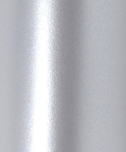 Syntego Schimmer-Perlglanzpapier, doppelseitig, geeignet für Tintenstrahl- und Laserdrucker, 10 x A4, 120 g/m² (Silber) von Syntego