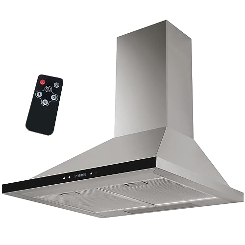 Syntrox Germany Dunstabzugshaube 60 cm Torer, mit Touch Screen und Fernbedienung, Moderne Küchenausstattung, Küchenkomfort, Geräuscharmer Betrieb, Küchenhaube mit Touch Screen, Effiziente Luftströmung von Syntrox Germany