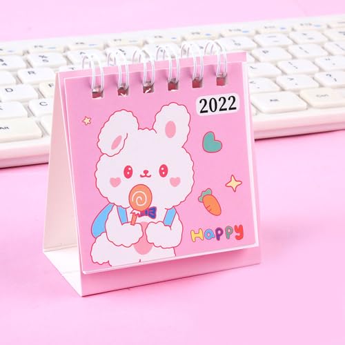 2022 Mini -Schreibtisch Kalender Cartoon Muster Exquisites Design, 360 Grad Seite Stabiler Mini -Kalender für und Freunde mit Bequemem Speicher (2022 Taiwanesischer Kalender Dudu von Syrisora