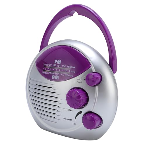 AM FM-Duschradio, Wasserdichtes Tragbares Radio mit IPX4, Mehrbandabdeckung, Lautstärkeregler und Eingebautem Lautsprecher, für Badezimmer, Küche und den Außenbereich AM FM-Duschradio, Wasserdichtes Tragbares Radio mit IPX4, Mehrbandabdeckung, Lautstärkeregler und Eingebautem Lautsprecher, für Badezimmer, Küche und den Außenbereich von Syrisora
