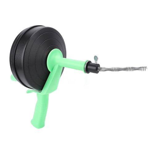 Abfluss Reiniger Werkzeug mit 2-Modus Handheld Unclogger Klempner Haaren Clog Entfernung für Küche Bad Badewanne, Waschbecken Unclogger Abfluss Reiniger (7,5 m Frühling) von Syrisora