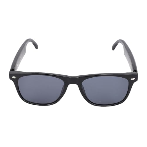 Sonnenbrille, Intelligente Sonnenbrille mit IP65 -Wasserschutz und KI -Lärmstündigung Dual -Mikrofon für Anrufe, Musik und Sprachchat (Schwarzer Rahmen) von Syrisora