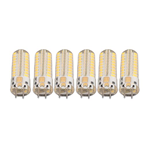 Syrisora ​​6 Stück GY6.35 LED-Lampe 7 W AC DC12 V 700 Lm 72 LEDs 360-Grad-LED-Mais-Glühbirne Hängelampen Deckenlampen (Warmes Licht 3000K) von Syrisora