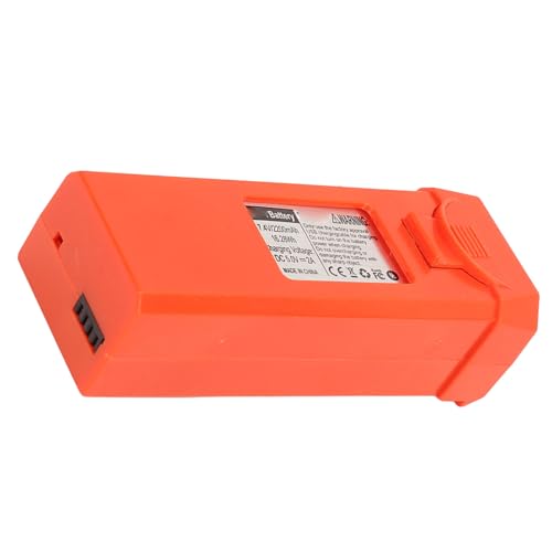 Syrisora ​​7,4 V 2200 MAh Lithium-Ersatzteil-Ersatzakku für Quadrocopter-Drohne, Kompatibel mit LYERC L900 PRO SE (Orange) von Syrisora