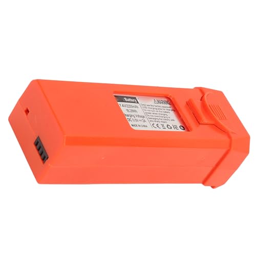 Syrisora ​​7,4 V 2200 MAh Lithium-Ersatzteil-Ersatzakku Quadrocopter-Drohne, Kompatibel mit LYERC L900 PRO SE (Orange) von Syrisora