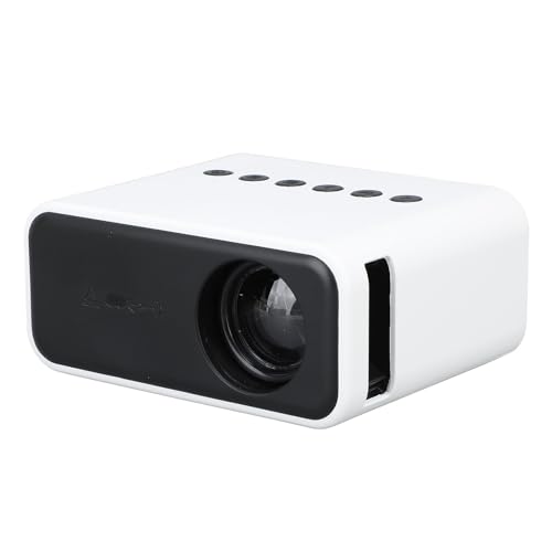 Syrisora ​​-Projektor, Multifunktions-HD 1080P WiFi, Kabellose Kabelgebundene Bildschirmprojektion, Fernbedienung, USB, Tragbarer Heimkino-Projektor, 100–240 V (Weiß) von Syrisora