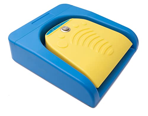 System-S Bluetooth Fußpedal kabellos mit extra Taste USB Typ C für PC Hotkeys Blau Gelb System-S Bluetooth Fußpedal kabellos mit extra Taste USB Typ C für PC Hotkeys Blau Gelb von System-S