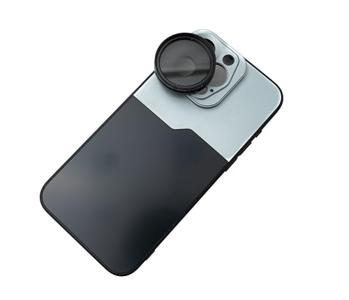 SYSTEM-S CPL Filter 37 mm Circular Polarizer Linse mit Gewinde Hülle für iPhone 15 Pro Max von System-S